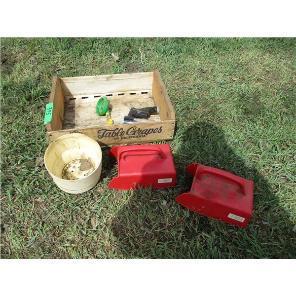 (2) berry pickers with misc