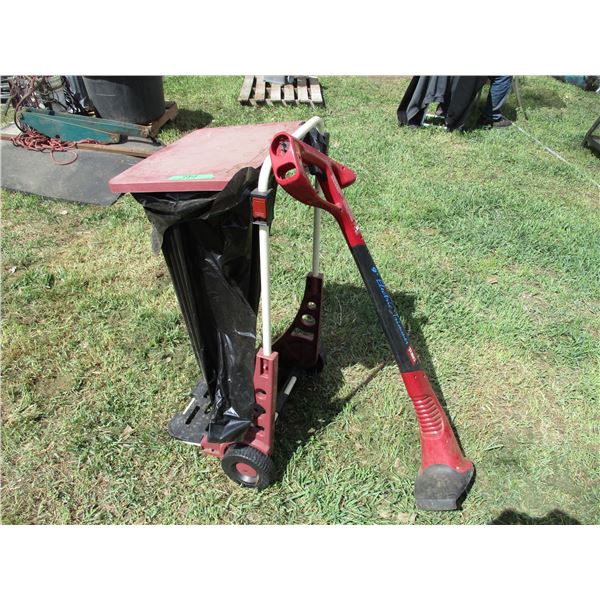 Toro grass whip with misc garbage can