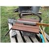 Image 3 : Lot with small saw, motor, fan, misc