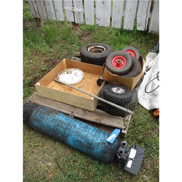 tires for mower + others, softener