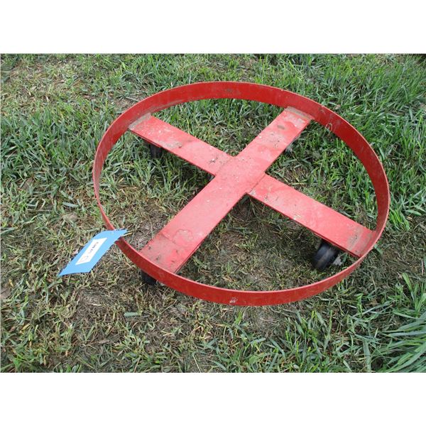 barrel mover, on casters