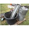 Image 4 : Garbage can, plastic tub with flashing + misc