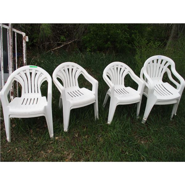 (8) plastic chairs