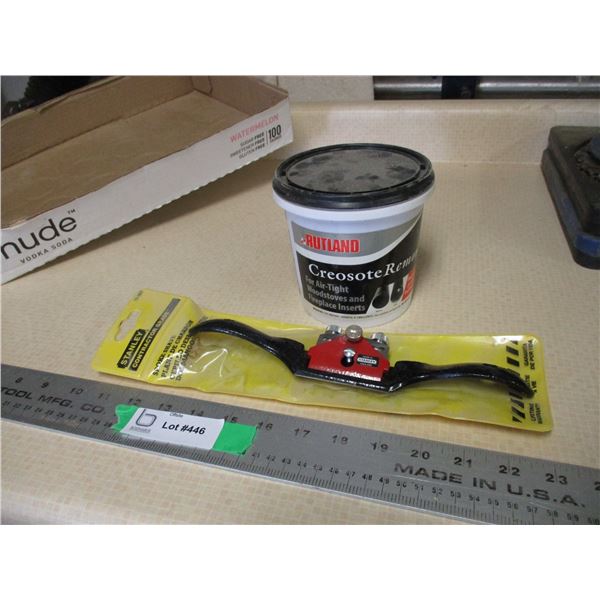 Stanley spoke shave with Creosote Remover