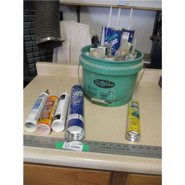 mixed lot of silicone, adhesive