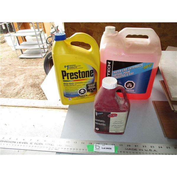 Water line antifreeze, 50/50 antifreeze, epoxy remover Bodnarus