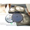 Image 1 : lot of saw blades, 10" with grinding discs