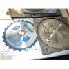 Image 4 : lot of saw blades, 10" with grinding discs