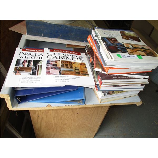 woodworking books + binders