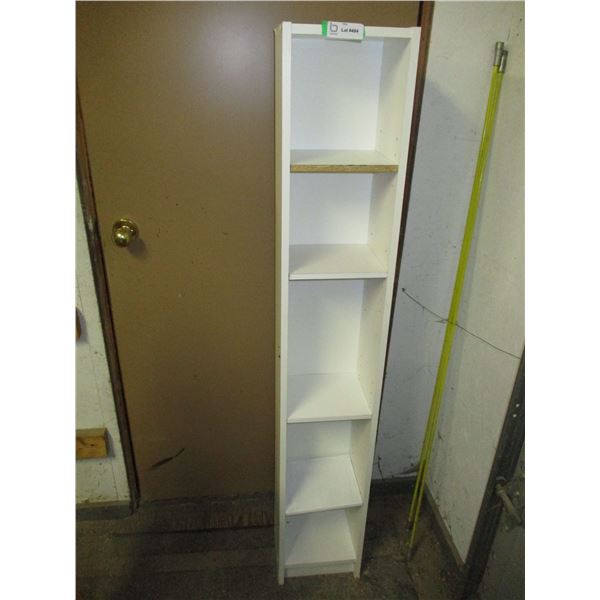 60" tall white shelf