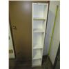Image 1 : 60" tall white shelf