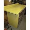 Image 3 : Yellow top cabinet / workbench - 4 drawer - 54" long - 36" tall