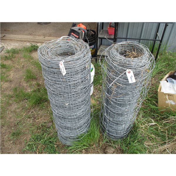 (2) Rolls of 36" wide paige wire - 1 full, 1 partial