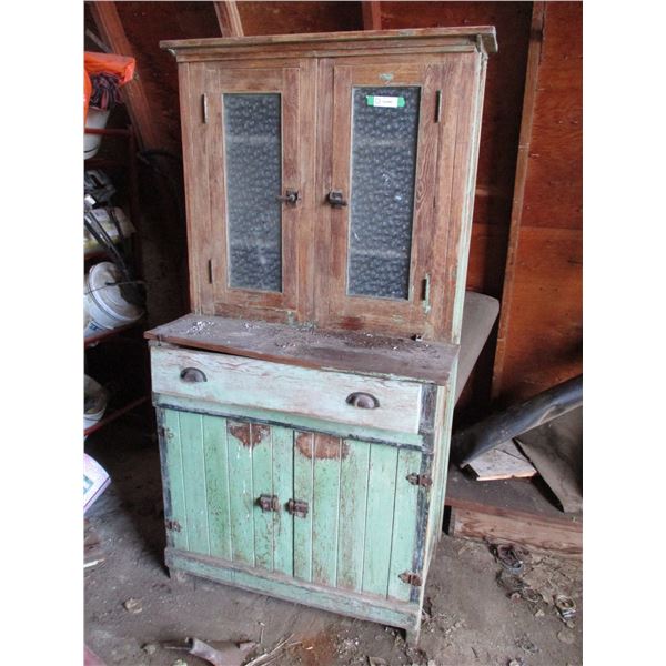 Vintage 1-piece wooden cabinet/cupboard - 36"wide x 70"tall