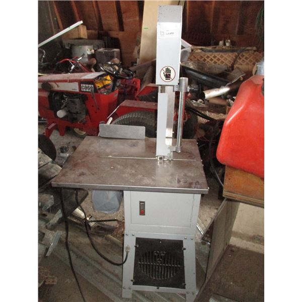 Samona 10" Meat Bandsaw on stand, with grinder attachments + manual