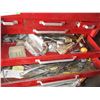 Image 5 : 2-piece metal toolbox with contents (on castors) 48" tall