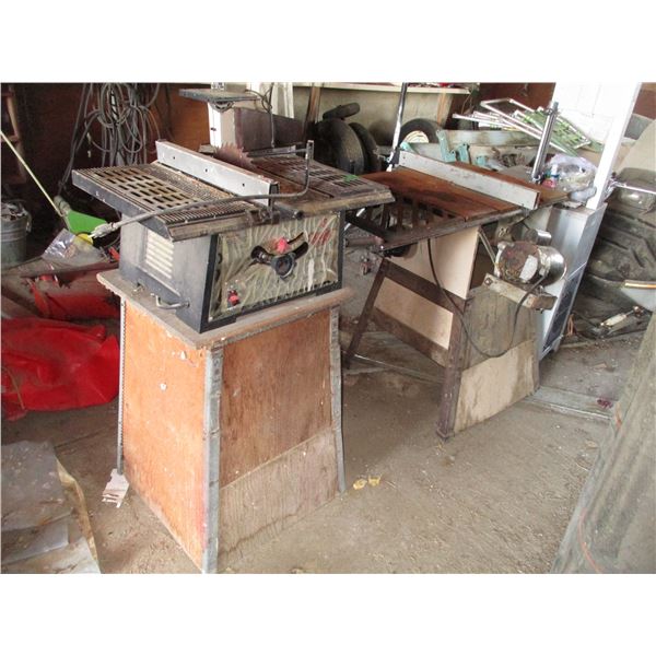 (2) Table Saws with stands - Quality Craft 10" + other