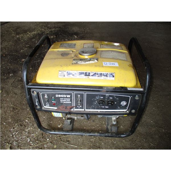 6HP Powerfist Generator 2800W (not seized)
