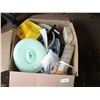 Image 1 : Box with plumbing supplies, misc