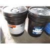 Image 2 : (5) pail contents 15W30, 15W40, some fuel + funnel