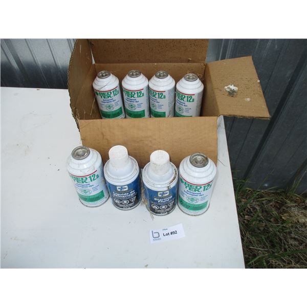 (6) Refrigerant cans + (2) Starter fluid