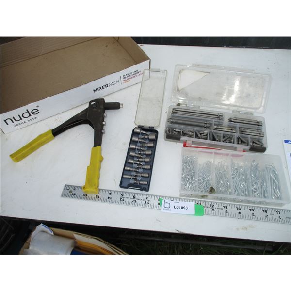 Pop riveter screw bits set misc