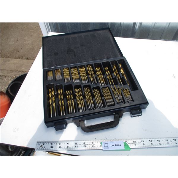 Mastercraft drill bit set in case