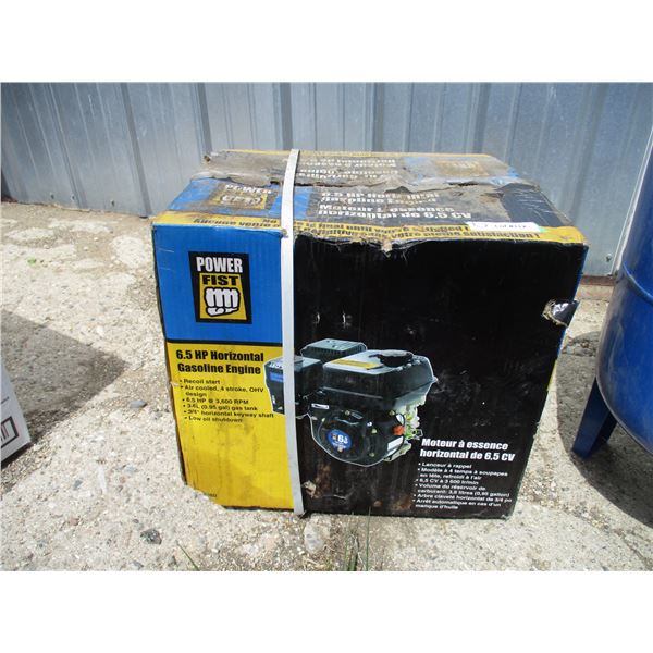 Powerfist 6.5HP horizontal gasoline engine -in box