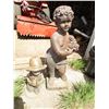 Image 1 : (2) statue lawn ornaments 16" + 32"