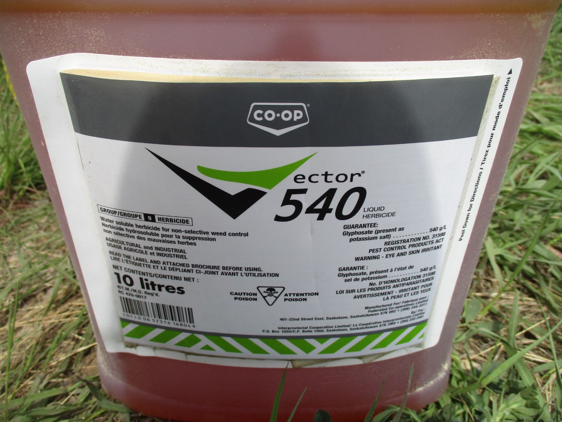 Factor 540 10L jug of 540 vector liquid herbicide - Bodnarus Auctioneering