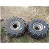 Image 1 : 2X THE BID - ATV tires + rims 25x12.10