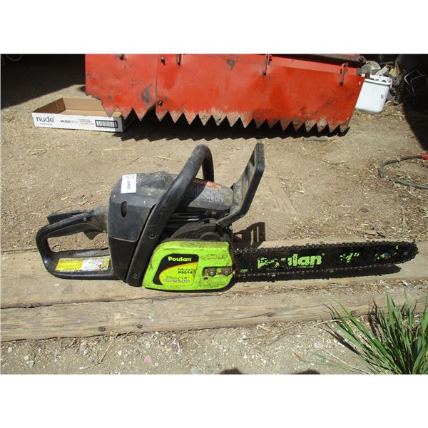 Poulan 33cc chainsaw 14" blade