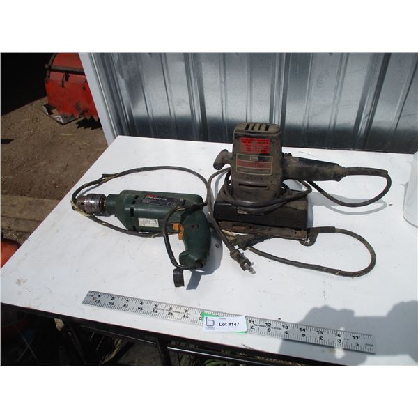 Bosch hammer drill, sander