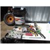 Image 1 : Pail with hand tools, misc