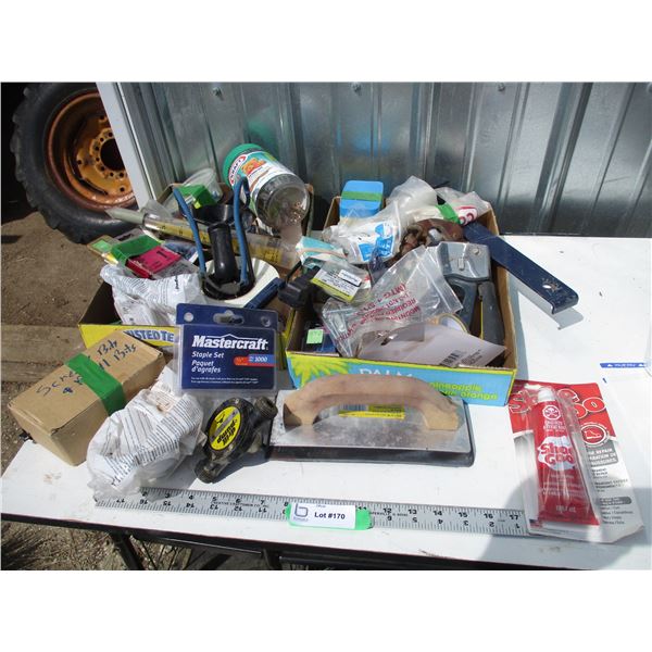 2X THE BID - misc hardware, hand tools