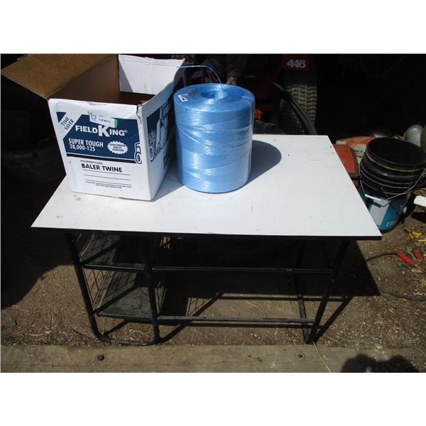 Small table + 28000ft roll of twine