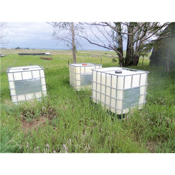 Three totes used for diesel fuel