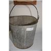 Image 1 : Antique galvanized chore pail