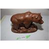 Image 1 : Grizzly bear wax candle statue