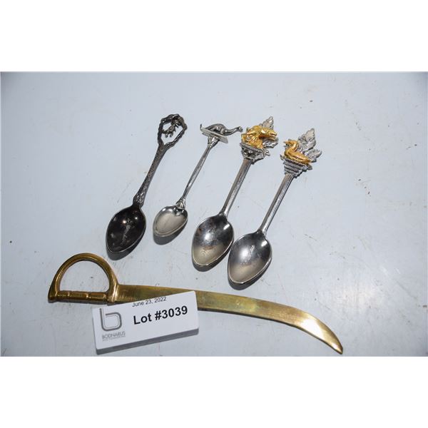 dinosaur spoons + letter opener