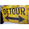Image 1 : Antique detour sign