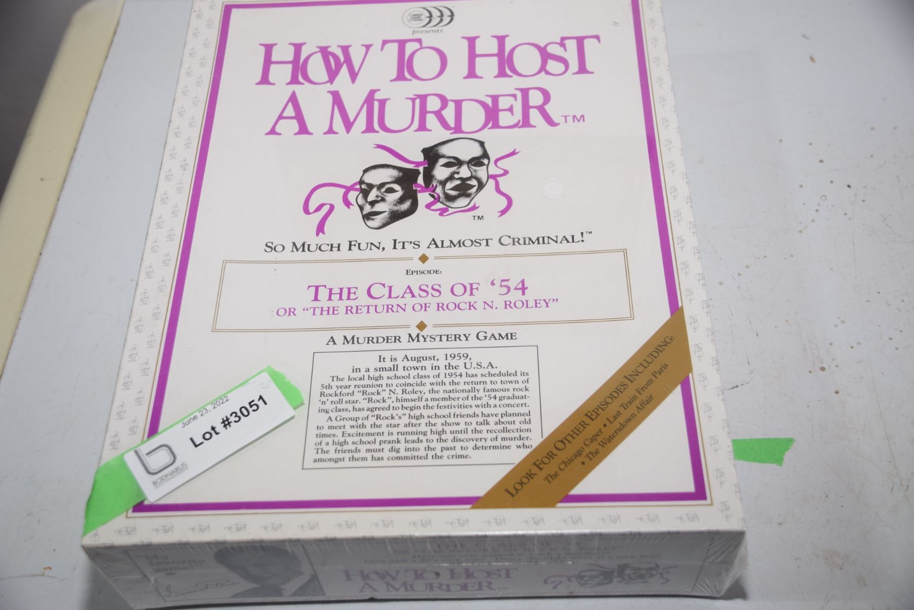 NOS 1985 How to Host a Murder game (sealed) Vincent Price Bodnarus