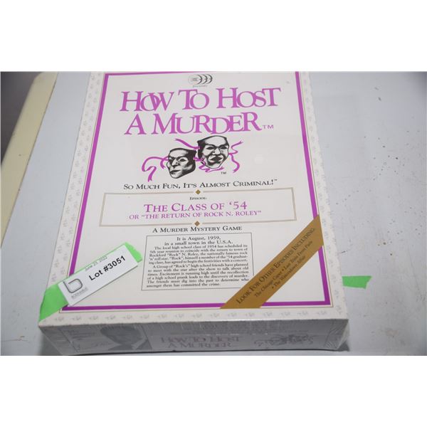 NOS 1985 How to Host a Murder game (sealed) Vincent Price