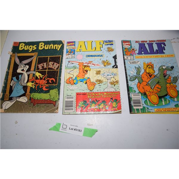 (3) Comic books (1 is 10 cent)