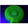 Image 2 : mint antique uranium glass tire ashtray (VC Non Skid Pennsylvania Rubber Co)