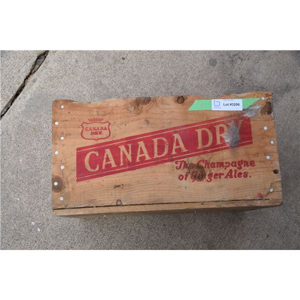 Canada Dry wooden crate