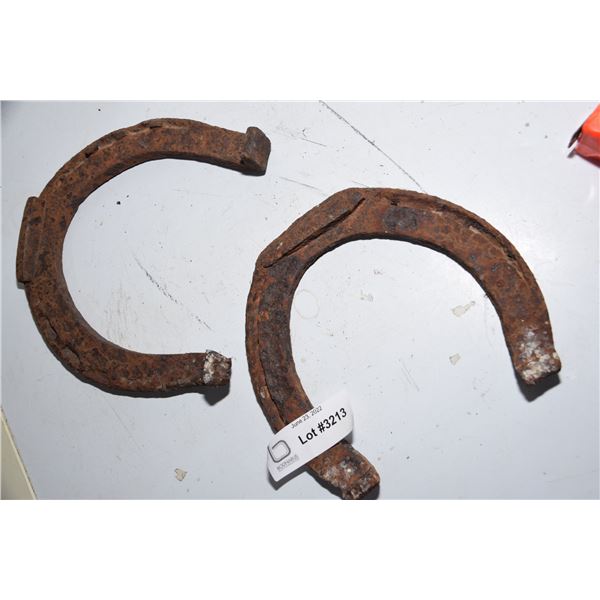(2) Antique horseshoes