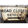 Image 1 : 4 foot road closed sign