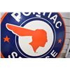 Image 2 : Pontiac Service 42" round double sided dealer sign porcelain fantasy sign