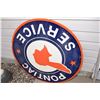 Image 4 : Pontiac Service 42" round double sided dealer sign porcelain fantasy sign